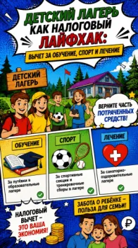 Детский лагерь как налоговый лайфхак вычет за обучение, спорт и лечение