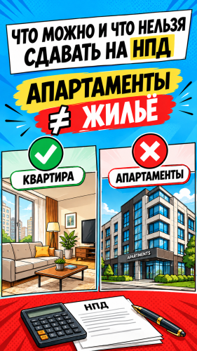 Что можно и что нельзя сдавать на НПД: разбор за 60 секунд